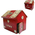 Wooden Money Bank for Kids, Red Colour, Coin Saving Gullak