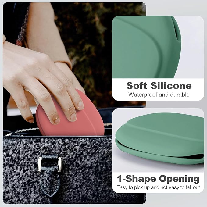 Silicone Headphone Organizer - Portable Earbud Case Data Cable Storage Case