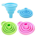Silicone Collapsible Funnel, Foldable Kitchen Funnel Hopper for Water Bottle