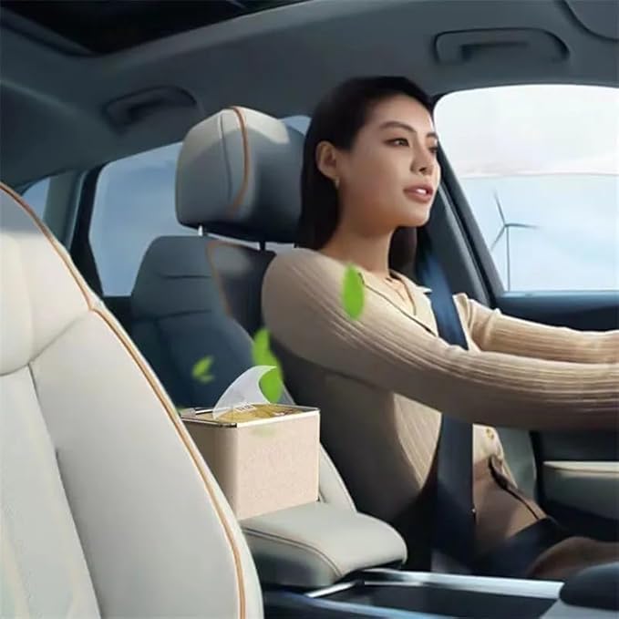 Storage Box with 2 Foldable Cup Holder Multifunctional Universal Car Console Box