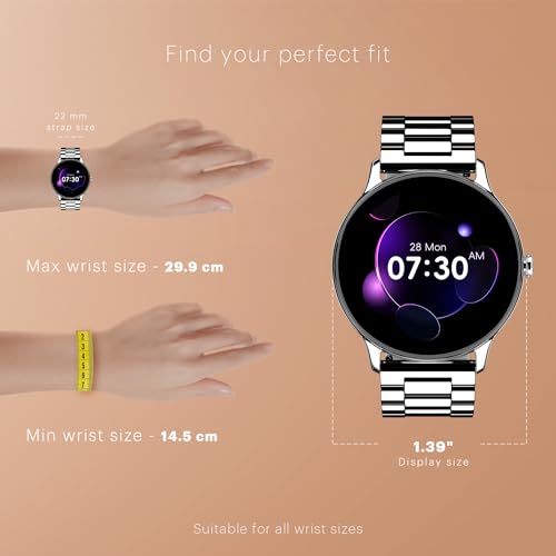 Noise Twist Round dial Smart Watch with Bluetooth Calling, 1.38" TFT Display, up-to 7 Days Battery, 100+ Watch Faces, IP68, Heart Rate Monitor, Sleep Tracking (Jet Black)