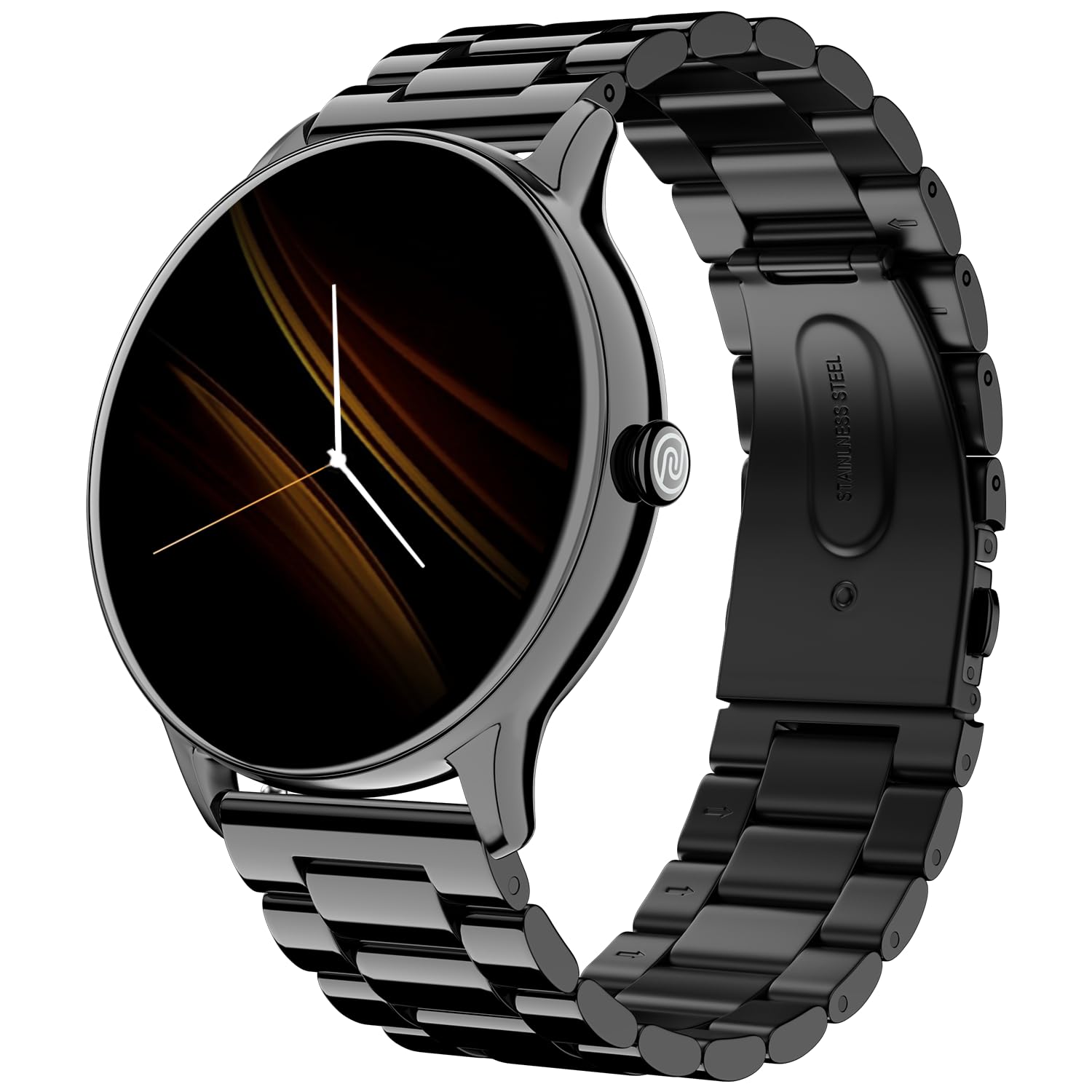 Noise Twist Round dial Smart Watch with Bluetooth Calling, 1.38" TFT Display, up-to 7 Days Battery, 100+ Watch Faces, IP68, Heart Rate Monitor, Sleep Tracking (Jet Black)