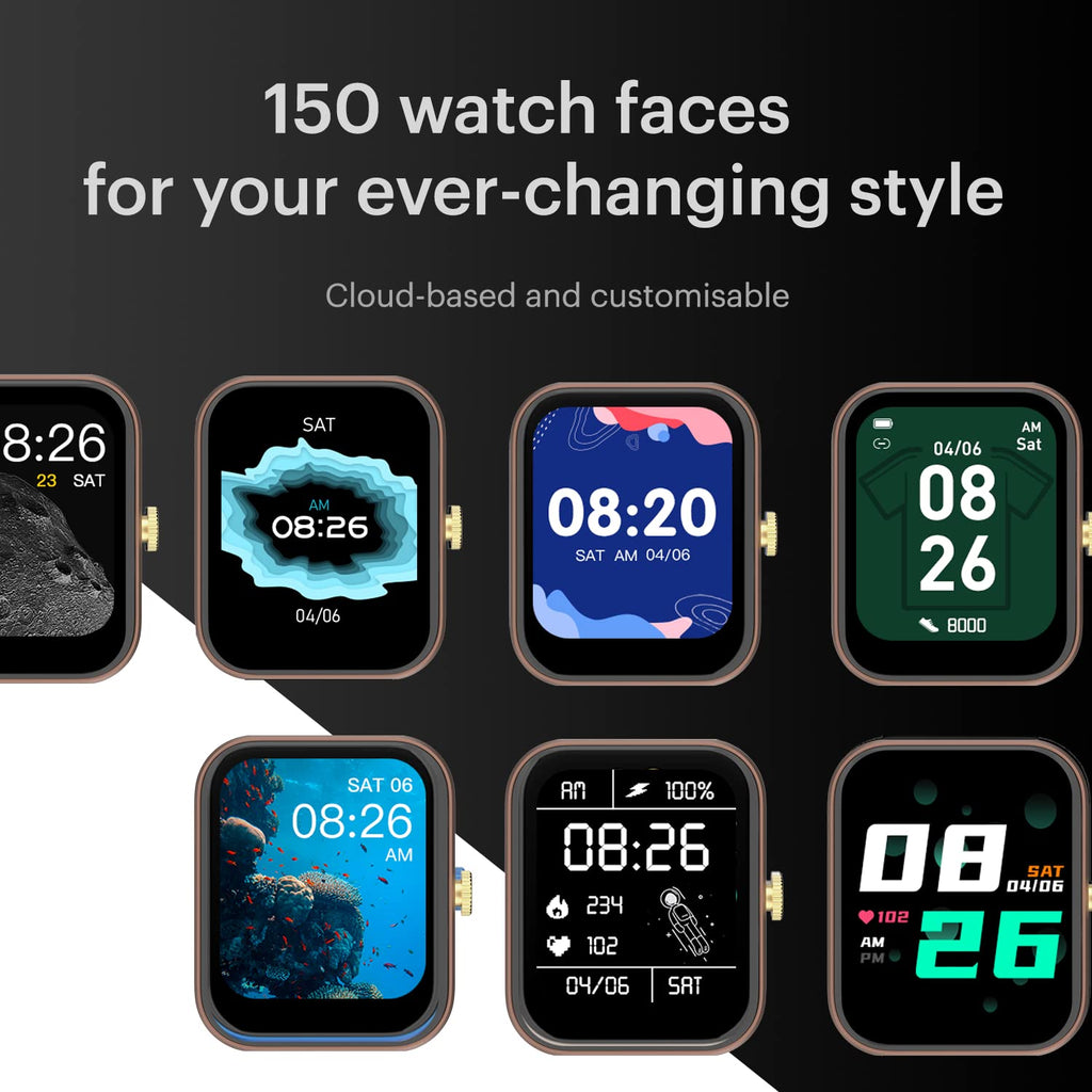 Noise Twist Round dial Smart Watch with Bluetooth Calling, 1.38" TFT Display, up-to 7 Days Battery, 100+ Watch Faces, IP68, Heart Rate Monitor, Sleep Tracking (Jet Black)