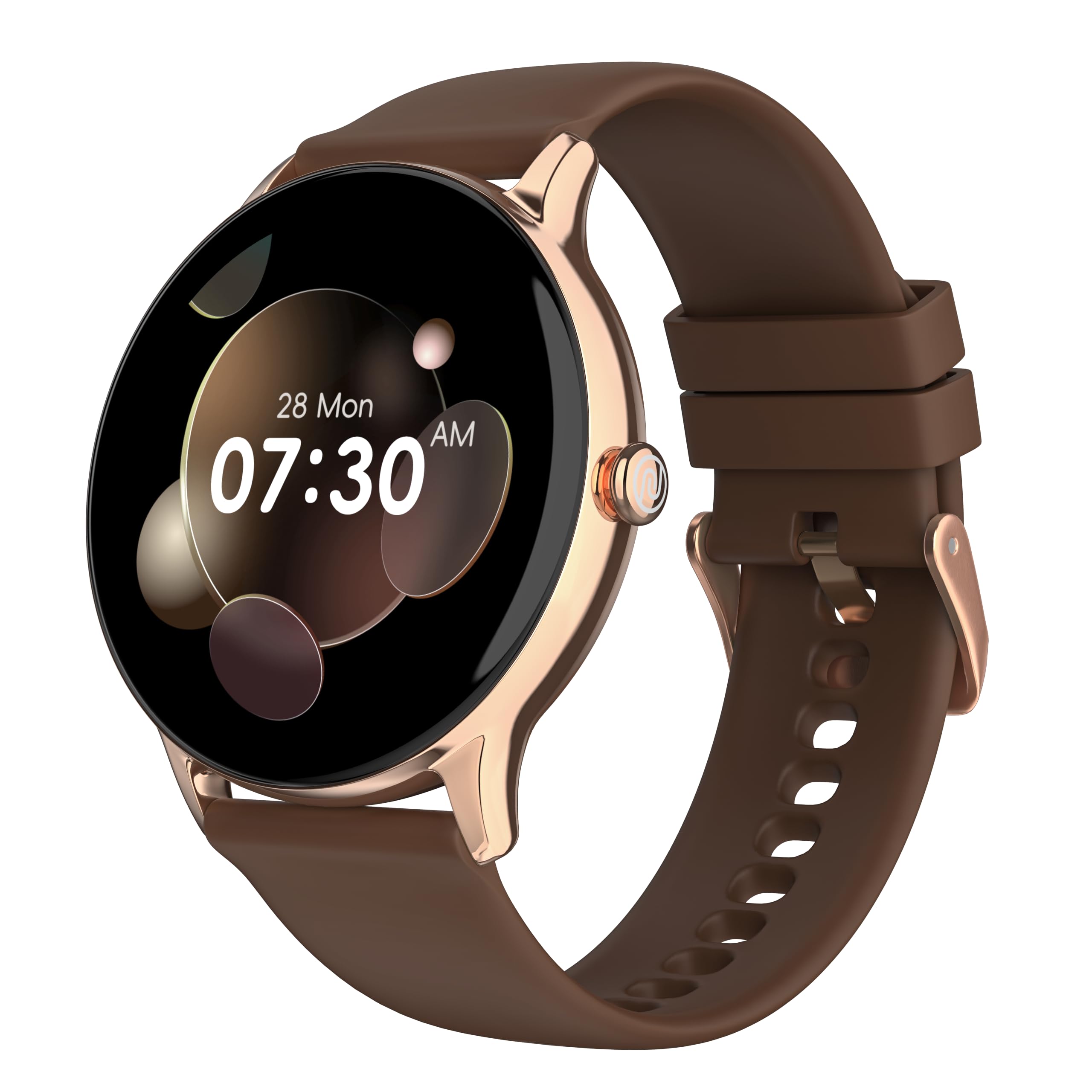 Noise Twist Round dial Smart Watch with Bluetooth Calling, 1.38" TFT Display, up-to 7 Days Battery, 100+ Watch Faces, IP68, Heart Rate Monitor, Sleep Tracking (Jet Black)